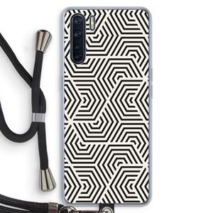 CaseCompany Magic pattern: Oppo A91 Transparant Hoesje met koord