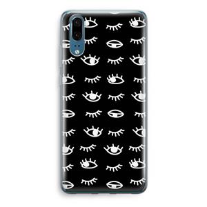 CaseCompany Eye pattern #3: Huawei P20 Transparant Hoesje