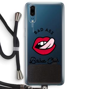 CaseCompany Badass Babes Club: Huawei P20 Transparant Hoesje met koord