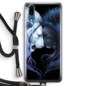 CaseCompany Brotherhood: Huawei P20 Transparant Hoesje met koord