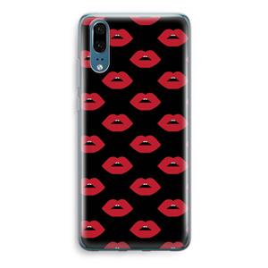CaseCompany Lips: Huawei P20 Transparant Hoesje