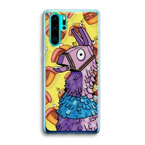 CaseCompany Loot Burger: Huawei P30 Pro Transparant Hoesje