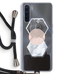 CaseCompany Creatieve toets: Oppo A91 Transparant Hoesje met koord