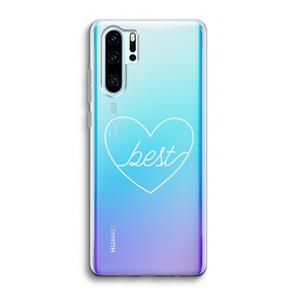 CaseCompany Best heart pastel: Huawei P30 Pro Transparant Hoesje