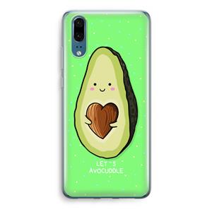 CaseCompany Avocuddle: Huawei P20 Transparant Hoesje