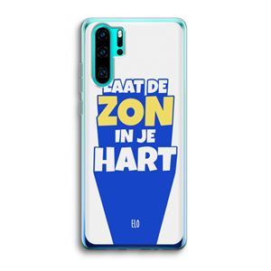 CaseCompany Laat de zon in je hart: Huawei P30 Pro Transparant Hoesje