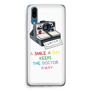 CaseCompany Smile: Huawei P20 Transparant Hoesje