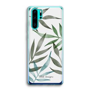 CaseCompany Tropical watercolor leaves: Huawei P30 Pro Transparant Hoesje