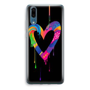 CaseCompany Melts My Heart: Huawei P20 Transparant Hoesje