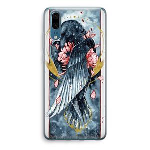 CaseCompany Golden Raven: Huawei P20 Transparant Hoesje