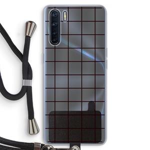 CaseCompany Rooster: Oppo A91 Transparant Hoesje met koord