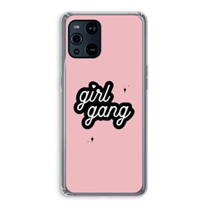 CaseCompany Girl Gang: Oppo Find X3 Pro Transparant Hoesje