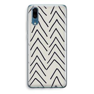 CaseCompany Marrakech Arrows: Huawei P20 Transparant Hoesje