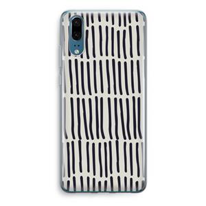 CaseCompany Moroccan stripes: Huawei P20 Transparant Hoesje