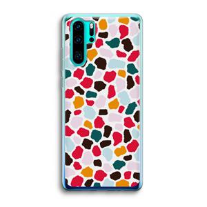 CaseCompany Colored Giraffe: Huawei P30 Pro Transparant Hoesje