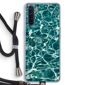 CaseCompany Weerkaatsing water: Oppo A91 Transparant Hoesje met koord