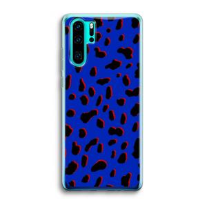 CaseCompany Blue Leopard: Huawei P30 Pro Transparant Hoesje