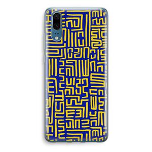 CaseCompany Majorelle Blue Print: Huawei P20 Transparant Hoesje