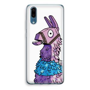 CaseCompany Lama: Huawei P20 Transparant Hoesje