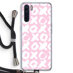 CaseCompany XOXO: Oppo A91 Transparant Hoesje met koord