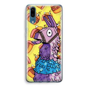 CaseCompany Loot Burger: Huawei P20 Transparant Hoesje