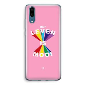 CaseCompany Het Leven Is Mooi: Huawei P20 Transparant Hoesje