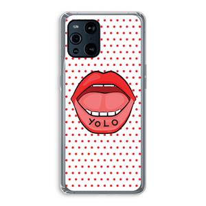 CaseCompany Yolo Denise: Oppo Find X3 Pro Transparant Hoesje
