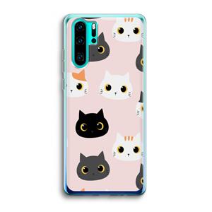 CaseCompany Katten: Huawei P30 Pro Transparant Hoesje