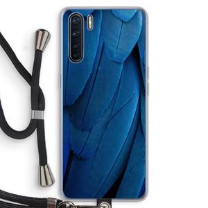 CaseCompany Pauw: Oppo A91 Transparant Hoesje met koord