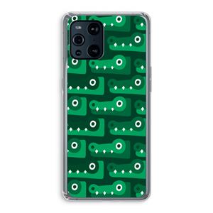 CaseCompany Crocs: Oppo Find X3 Pro Transparant Hoesje