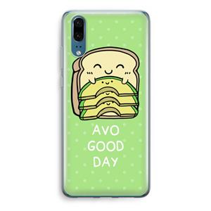 CaseCompany Avo Good Day: Huawei P20 Transparant Hoesje