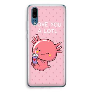 CaseCompany Love You A Lotl: Huawei P20 Transparant Hoesje
