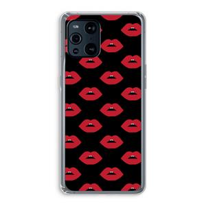 CaseCompany Lips: Oppo Find X3 Pro Transparant Hoesje