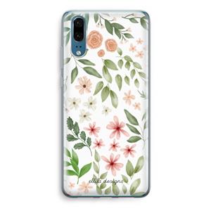 CaseCompany Botanical sweet flower heaven: Huawei P20 Transparant Hoesje