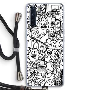 CaseCompany Vexx City #2: Oppo A91 Transparant Hoesje met koord