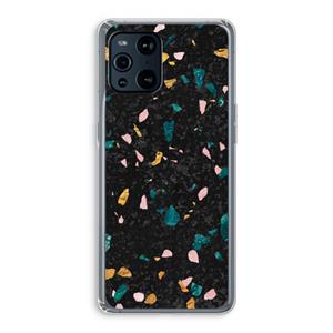 CaseCompany Terrazzo N°10: Oppo Find X3 Pro Transparant Hoesje