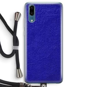 CaseCompany Majorelle Blue: Huawei P20 Transparant Hoesje met koord