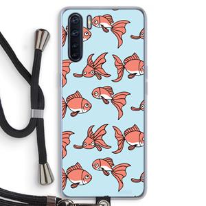 CaseCompany Blub: Oppo A91 Transparant Hoesje met koord