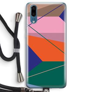 CaseCompany Gestalte 1: Huawei P20 Transparant Hoesje met koord