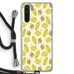 CaseCompany Herfst: Oppo A91 Transparant Hoesje met koord