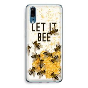 CaseCompany Let it bee: Huawei P20 Transparant Hoesje