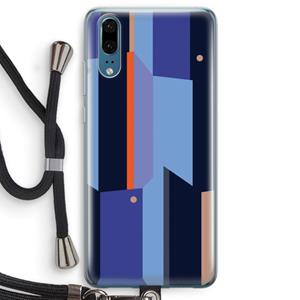 CaseCompany Gestalte 3: Huawei P20 Transparant Hoesje met koord