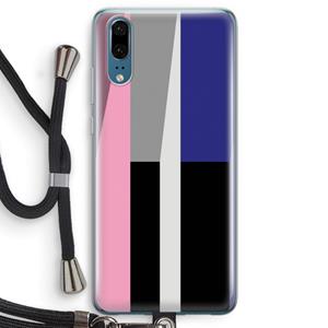 CaseCompany Gestalte 4: Huawei P20 Transparant Hoesje met koord
