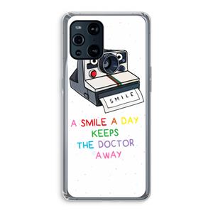 CaseCompany Smile: Oppo Find X3 Pro Transparant Hoesje