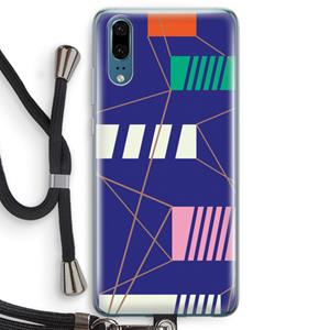 CaseCompany Gestalte 5: Huawei P20 Transparant Hoesje met koord