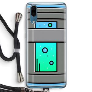 CaseCompany Chug Bottle: Huawei P20 Transparant Hoesje met koord