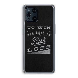 CaseCompany Risk loss: Oppo Find X3 Pro Transparant Hoesje