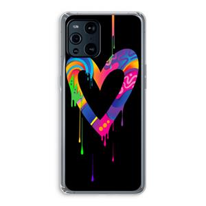 CaseCompany Melts My Heart: Oppo Find X3 Pro Transparant Hoesje