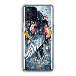 CaseCompany Golden Raven: Oppo Find X3 Pro Transparant Hoesje