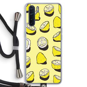 CaseCompany When Life Gives You Lemons...: Oppo A91 Transparant Hoesje met koord